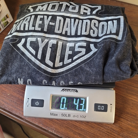 Harley Davidson Womens SZ Medium T-Shirt Gray Black Short Sleeve Black Hills - Picture 8 of 8
